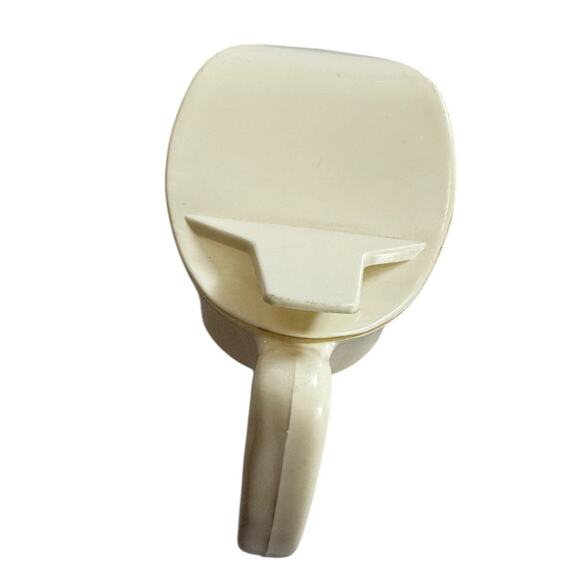 VTG Syrup Dispenser Plastic Lid Glass Body Breakfast Brunch Kitchen Cooking - Picture 5 of 7